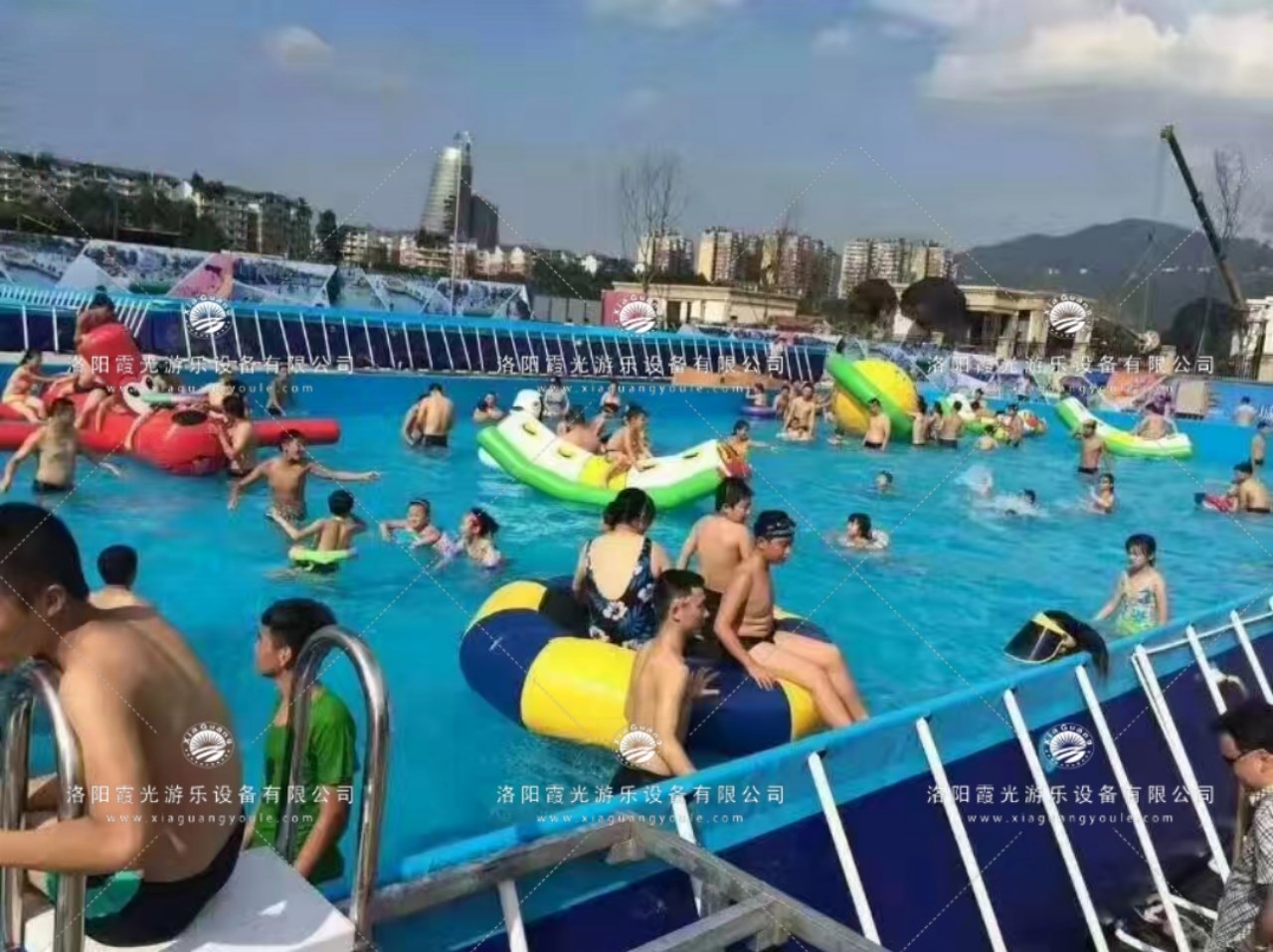 玉门水上乐园支架泳池